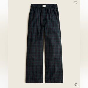 J.Crew Mens Black Watch Tartan Plaid Cotton Gauze Pajama Pants Navy Green Med